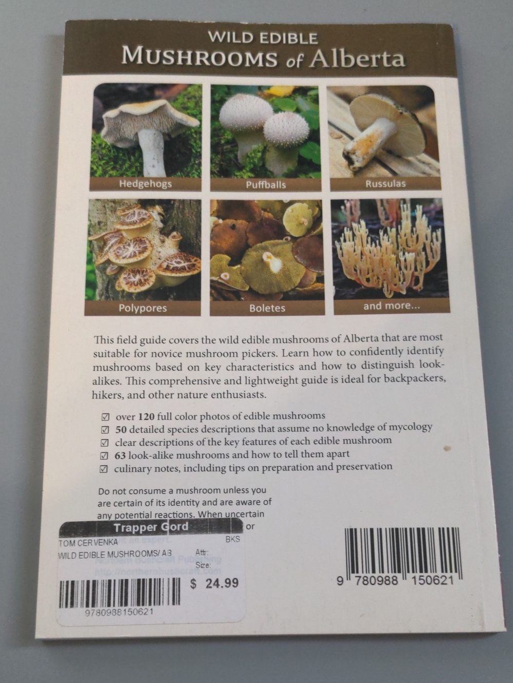 Wild Edible Mushrooms Of Alberta A Field Guide By Tom Cervenka Book Foraging - Picture 2 of 2